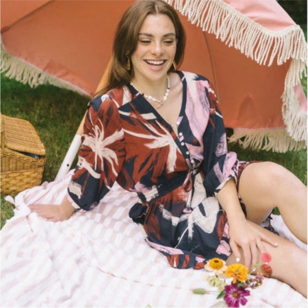 Jackson Rowe Multicolor Floral Mini Dress